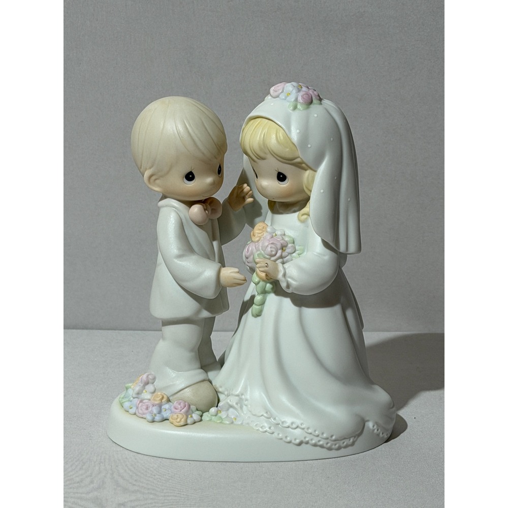 Precious Moments "I Give You My Love Forever True" Wedding Figurine 129100 1994